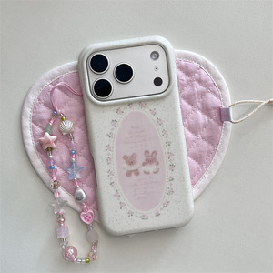 เคสลายดอกไม้รูปหมีกระต่ายสองชั้น Sweet Splash สำหรับ iPhone 17 Pro Max 16 15 14 สำหรับสาวๆ - Product Image 3