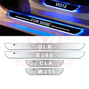 Luce del davanzale della portiera della vettura di benvenuto pedale luminoso barra di soglia Wireless per benz AMG nuova <span class=keywords><strong>classe</strong></span> E E200 E260 C B <span class=keywords><strong>A</strong></span> <span class=keywords><strong>classe</strong></span> W124 <span class=keywords><strong>GLC</strong></span> - Product Image 1