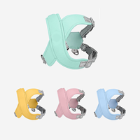 Harness Hewan Peliharaan Reflektif Poliester Desain Solid Nyaman dengan Kancing Penutup untuk Ras Kecil/Sedang