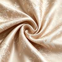 Tissu Jacquard 100% Polyester Anti-boulochage Teint Lisse Doux Texturé Largeur 58/60 pouces pour Pyjama et Robe de Nuit Femme