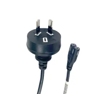 Cable de alimentación de 10a y 250v, extensión de Cable de CA, enchufe eléctrico de 2 pines, estándar australiano y australiano