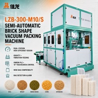 Máquina de Envasado al Vacío para Granos de Cacahuete, 10-25 kg, Semiautomática, con Pesaje, Llenado, Formación de Bloques de Seis Lados y Sellado Térmico