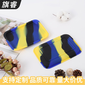 Silicone Storage Tray Rectangle Custom Color Pattern Single Compartment Tobacco Storage Tray - Product Image 5