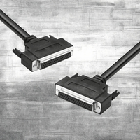 Câble adaptateur DB50 noir personnalisé, femelle-femelle, avec blindage tressé et conducteur en cuivre pur pour ordinateur et voiture