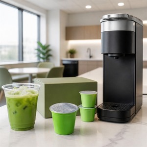Capsules de Matcha Latte – Boîte de 10 dosettes de thé vert crémeux et onctueux <span class=keywords><strong>pour</strong></span> machine à café individuelle – Approvisionnement en gros - Product Image 5