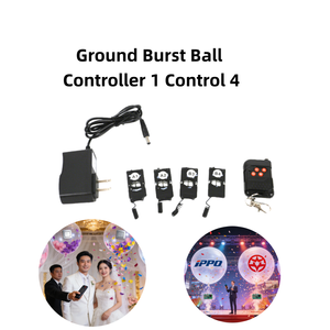 1 Telecomando per 4 <span class=keywords><strong>Blaster</strong></span> di Palloncini, Controllo Wireless Ricaricabile con Patch Autoadesive - Product Image 2