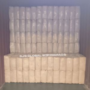 White 100% Cotton T-Shirt Rags Cut <b>Wiping</b> Cleaning Rags Oil Absorption <b>Industrial</b> Bulk for Cleaning - Product Image 1