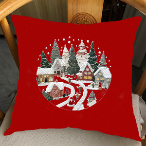 扔枕套十字绣套装手工工艺品扔枕套圣诞刺绣套装初学者 - Product Image 3