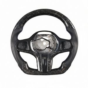 Volante personalizado de fibra de carbono forjada y cuero Alcantara para <span class=keywords><strong>BMW</strong></span> CS G M F 2 3 4 5 6 G20 F20 E92 F30 F32 E87 E91 sin airbag - Product Image 3