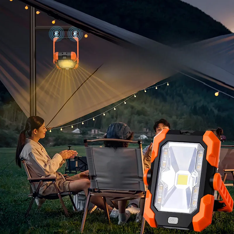 3 In 1 tragbare wasserdichte USB wiederauf ladbare Solar LED Zelt Camping Licht Lampe Laterne mit Power Bank für Outdoor-Wandern Angeln