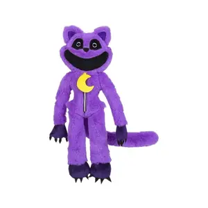 LINDA New products Wholesale Best-selling Smiling Critters Horror Animal Series Purple Cat Dolls Blue Elephant Plush Toys