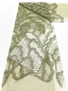 NI.AI Elegant Design <strong>Bulk</strong> Wholesale Tanzania <strong>Fabric</strong> Wedding Dress Lace Beaded Lace <strong>Fabric</strong>