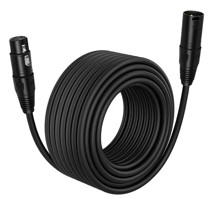 Cable xlr a xlr de alta calidad, conector profesional de 3 pines macho a hembra para micrófono, 3m, 5m, 10m, 20m, 100m