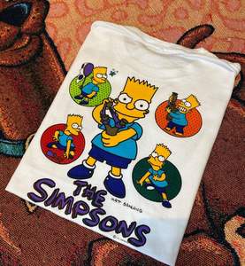 Soldes Exceptionnelles – T-shirt Unisexe Respirant 220G à Col Rond Imprimé en 3D Motif Dessin Animé Vintage avec Logo Avant et Manches Courtes Coupe Classique - Product Image 1