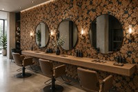 Mosaico de Corcho Natural con Patrón Irregular de Corteza, FSC, 4mm, Autoadhesivo, Aislamiento Acústico, 5 Colores, Revestimiento de Pared de Corcho