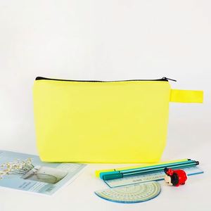 Custom Design Logo Full Color Long <b>Plain</b> Organizer Gift Pencil Cotton <b>Canvas</b> Toiletry Travel Makeup Cosmetic Bag Pouch - Product Image 4