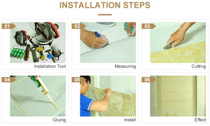 Panel de Pared de PVC Imitación Mármol de 3mm, Resistente al Fuego, Directo de Fábrica, Duradero, Impermeable y Fácil de Limpiar, para Decoración de Paredes de Sala de Estar - Product Image 6