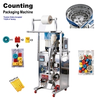 Machine d'emballage de comptage de vis, écrous et boulons de haute précision, à tête simple, double ou triple, avec formage et scellage automatiques de sacs