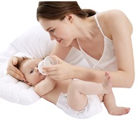 Biberon bébé en verre anti-flatulence lait maternel sens sucette ne déborde pas tasse d'eau avec paille à valve