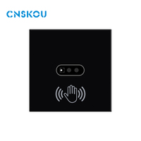 Interrupteur mural à capteur de mouvement CNSKOU, nouveau design, panneau en verre, norme européenne 110V 220V, éclairage LED