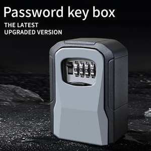 תיבת נעילת סיסמה מארז אבטחה קטן נייד ועמיד בפני גשם, כספת אבטחה עם סיסמה בת ארבע ספרות, סגסוגת אלומיניום יציבה נגד גניבה - Product Image 5