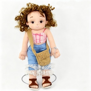 Muñeca de peluche personalizada, muñeca de moda de tela suave, muñeca de trapo de peluche, juguete de peluche de personaje femenino, muñeca de pelo rizado - Product Image 5