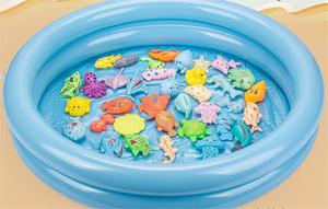 Ensemble de jouets de pêche magnétique en plastique éducatif pour enfants, jeu de pêche en étang pour bébés, <span class=keywords><strong>jeux</strong></span> de table aquatique pour enfants - Product Image 4