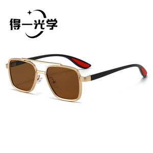 Square <b>Sunglasses</b> UV400 Zinc Alloy Frame PC Lens Unisex Driving Outings Cycling - Product Image 3