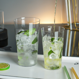 Vaso Highball <span class=keywords><strong>Colin</strong></span>, Hecho a Mano, Diseño Japandi, Ultrafino, Transparente, Reutilizable, Apto para Alimentos, Apto para Lavavajillas - Product Image 4