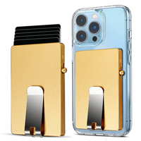 TODAY Apple Magsafe Magnetic Wallet RFID Aluminium Tempat Kartu Kredit Klip Uang Kapasitas Tebal untuk Pria Wanita