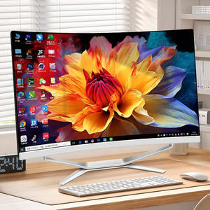 PC tout-en-un incurvé de 27 pouces pour les joueurs, ordinateur de bureau tout-en-un complet I7 I5, ordinateur monoblock, PC tout-en-un AIO, PC de jeu pas cher - Product Image 1