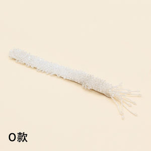 Écusson Applique Brodé de 26cm avec Frange en Cristal Dentelle en Forme de Chenille pour Embellissement de la Patte Avant des Vêtements - Product Image 5