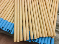Manche de balai en bois enduit de PVC, longueur 1200 mm, poils doux, portable et léger – Vente directe usine