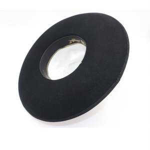 Sombrero Fedora Unisex de Lana con Ala Ancha de 12 cm, Sombrero de Jazz de Fieltro de Lana con Banda Ancha, Sombrero Vaquero Retro Sencillo con Cinta para Iglesia, Fiesta, Gorra Masculina - Product Image 4