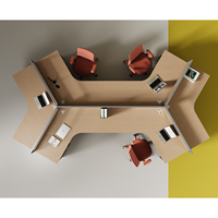 Poste de travail modulaire en aluminium pour cloison de bureau, design moderne, 65 mm x 30 mm, pour écoles, hôpitaux et entrepôts