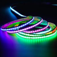 Bande lumineuse LED COB RGBIC 12 mm Pixel adressable DC24V RGB RGBW Flexible Télécommande intelligente IP68