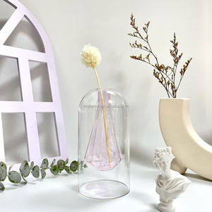 Vase à bougie de style européen et américain simple Vase de décoration de bureau en céramique à la main - Product Image 2
