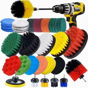Kit de 45 brosses de nettoyage électriques portatives en plastique pour cuisine et salle de bain - Product Image 1