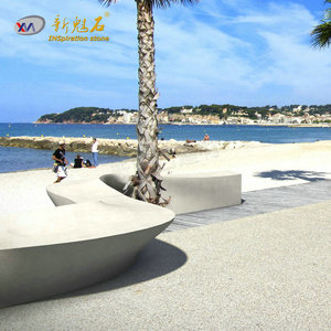 Nuevos Bancos de Hormigón GRC en Forma de S, para Paisajismo Exterior, Parques Municipales - Product Image 4