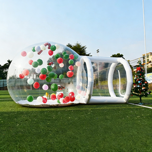 บ้านบอลใสพองลมพร้อมสระบอล วิวพาโนรามา และเบาะนุ่มสำหรับเด็ก สนุกปลอดภัย - Product Image 5