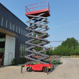 6M 8m 10m 12m 14m Rueda todoterreno Plataforma elevadora de tijera móvil eléctrica completa Precio - Product Image 6