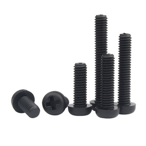NINDEJIN M2 M2.5 M3 M4 <b>Plastic</b> <b>Screws</b> Metric Nylon PA66 Cross Pound Head Machine <b>Screw</b> Manufacturer Customized - Product Image 1