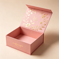 Boîte en carton rigide pliable avec logo personnalisé, recyclable, pour vêtements, chaussures, emballage, boîte cadeau magnétique
