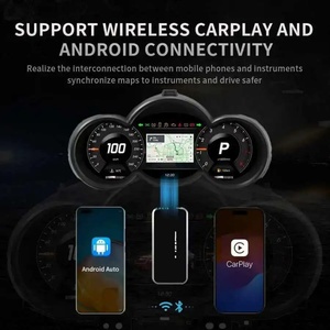 Pour Chevrolet Cruze Lacetti Classic Lacett 2009-2014 Tableau de bord numérique LCD Panneau d'instruments Cockpit Compteur de vitesse Carplay - Product Image 3