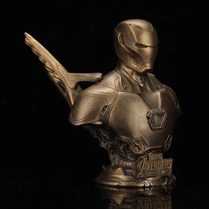 Decorazione della casa resina personalizzata Action Movie Collection statua scultura statua a grandezza naturale resina Iron Man busto figure - Product Image 4