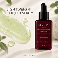 Sérum Visage Anti-Âge Éclaircissant et Raffermissant au Rétinal et Niacinamide Marque Blanche – Fabricant OEM/ODM de Soins de la Peau