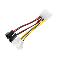 Câble répartiteur Molex 4 broches, faisceau de câbles, adaptateur d'alimentation ventilateur 2 broches 24AWG UL1007 VW-1 personnalisé pour alimentation d'ordinateur