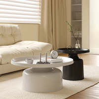 Table basse ronde personnalisée de luxe léger pour salon et chambre à coucher, table d'appoint