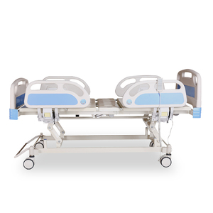 Lit de soins multifonctionnel électrique manuel en ABS avec trou pour toilettes, pour personnes âgées, lit électrique inclinable et pliable - Product Image 4