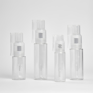 Botella de <span class=keywords><strong>Spray</strong></span> con Bomba Airless Transparente de PET, Impresa con Serigrafía, con Tapa de Rosca para Polvo Suelto, de 14ml a 60ml, en Oferta - Product Image 1
